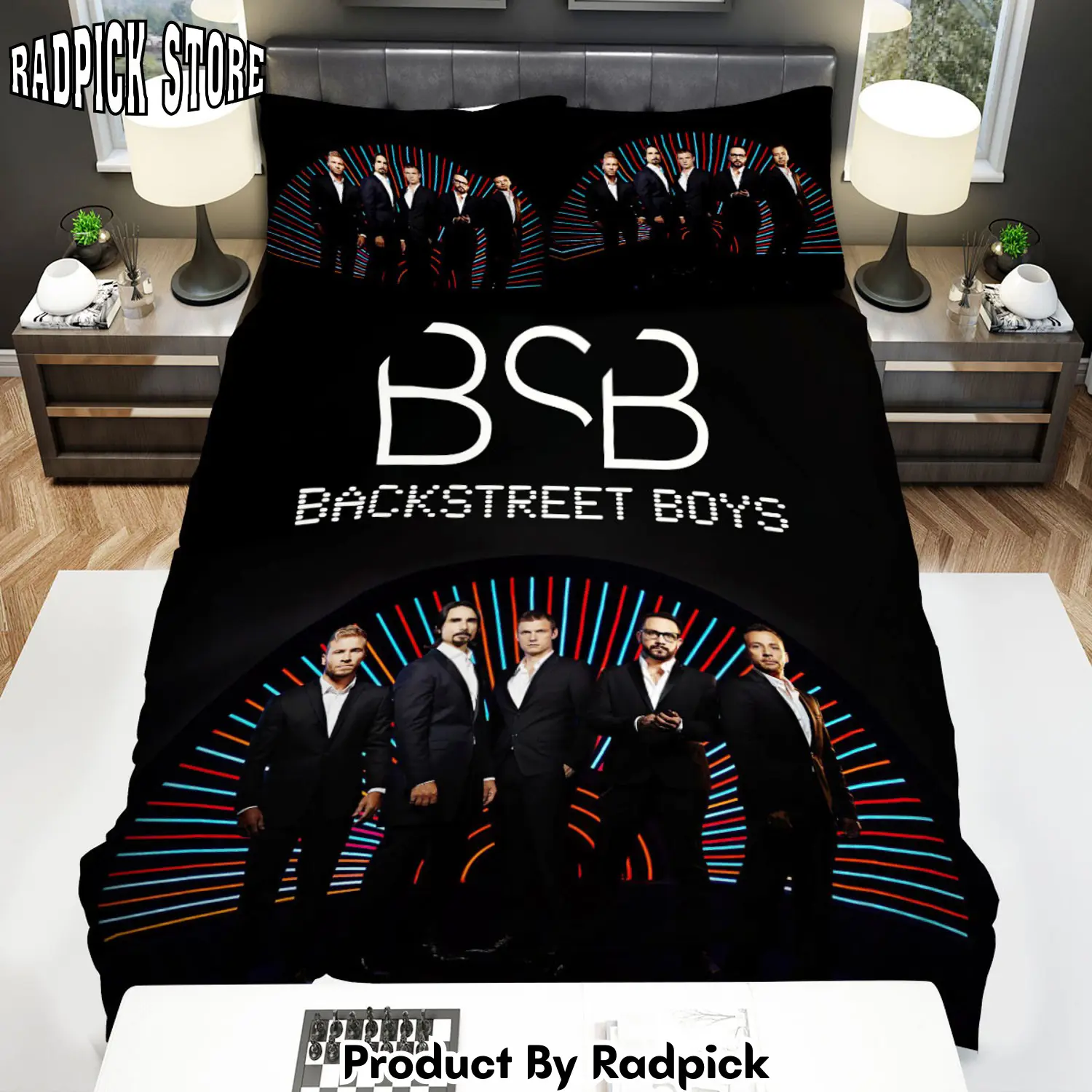 Radpick backstreet boys wearing suits on stage duvet cover bedroom sets comfortable bedding sets rp3278532